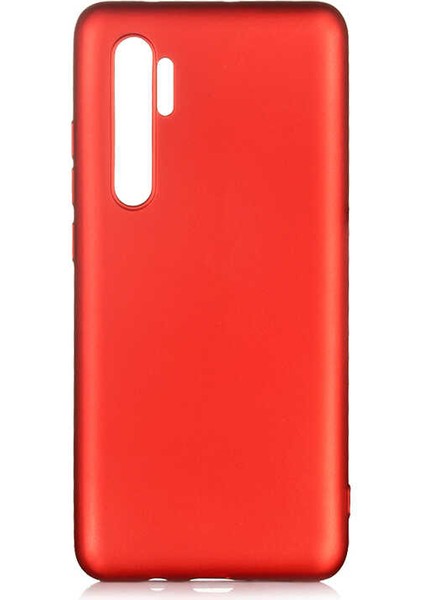 - Xiaomi Mi Note 10 Lite - Kılıf Mat Soft Premier Silikon Kapak - Kırmızı - T13719