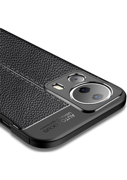 - Xiaomi Mi 13 Lite - Kılıf Auto Focus Karbon Niss Silikon Kapak - Siyah