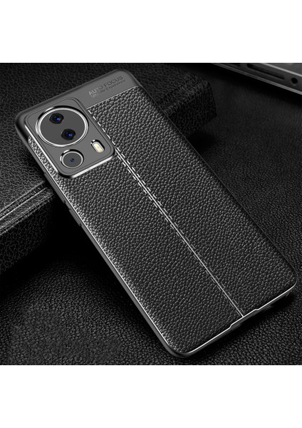 - Xiaomi Mi 13 Lite - Kılıf Auto Focus Karbon Niss Silikon Kapak - Siyah