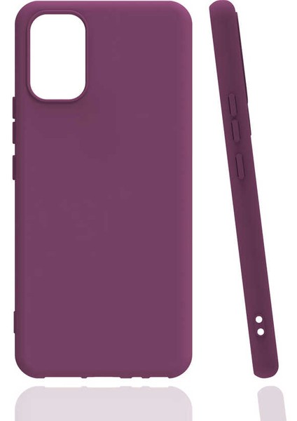 - Vivo V21E - Kılıf Mat Soft Esnek Biye Silikon - Mor - T18393