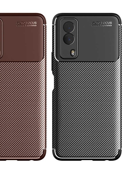 - Vivo Y53S 4G - Kılıf Auto Focus Karbon Negro Silikon Kapak - Lacivert