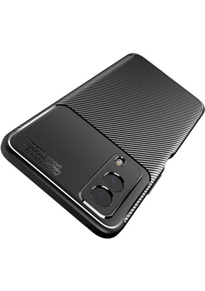 - Vivo Y53S 4G - Kılıf Auto Focus Karbon Negro Silikon Kapak - Lacivert
