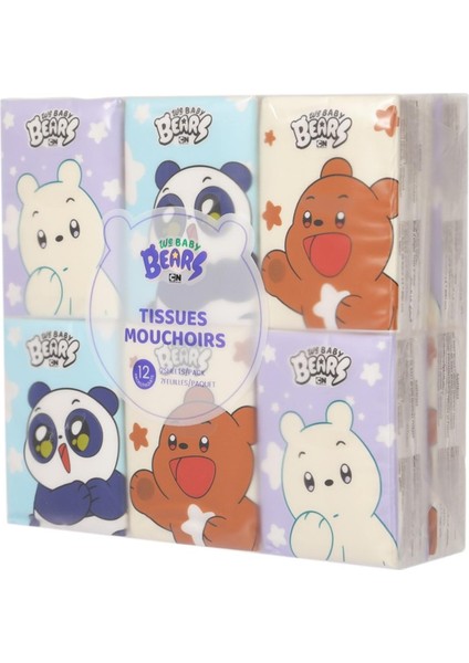 We Baby Bears Lisanslı Baskılı Kağıt Mendil 12 Adet