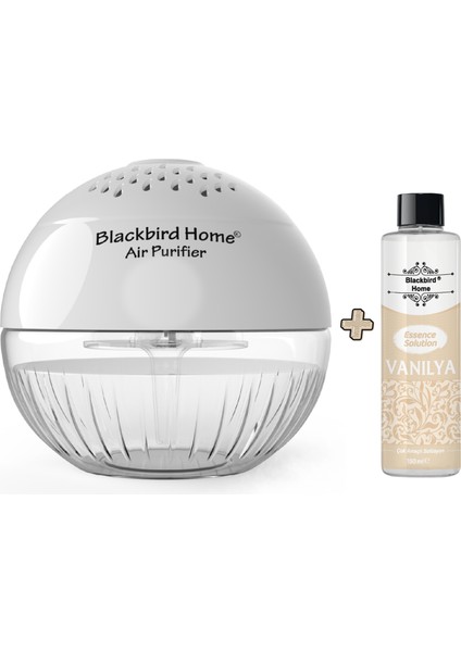 Işıklı Hava Temizleyici Küre Beyaz + 150 ml Vanilya Küre Solüsyonu