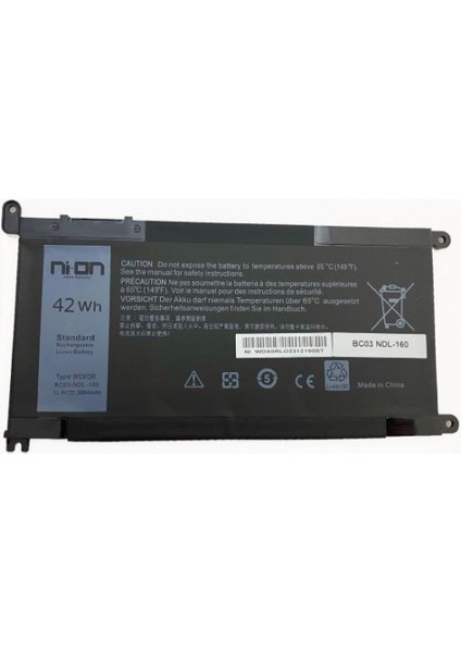 Dell Inspiron 7378  Notebook Batarya ( Nion Marka )