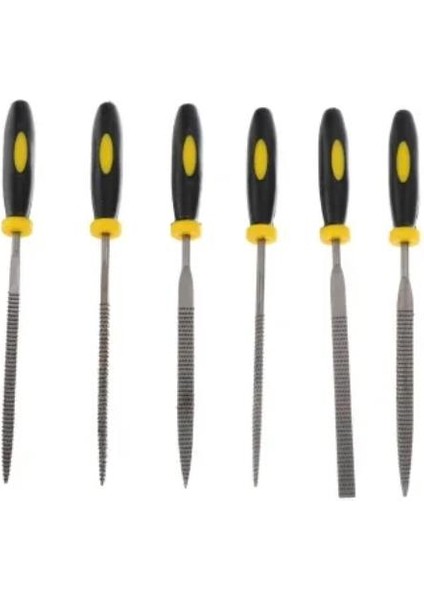 Mini Eğe Seti Çelik Törpü Takımı 6 Parça Ahşap Set Üçgen Kare Düz Yuvarlak Çok Amaçlı Hobi Set fırsatları