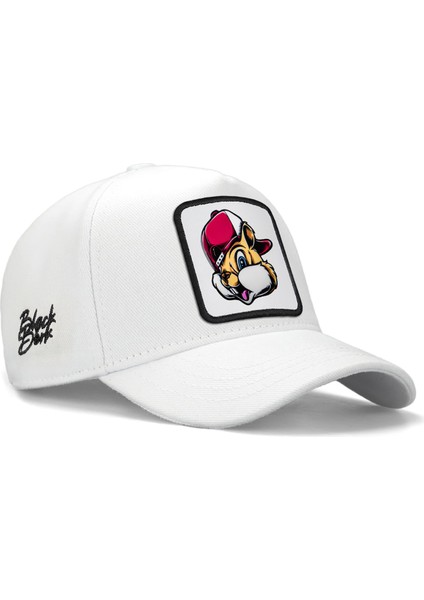 BlackBörk V1 Kids Baseball Sincap - 3 Kod Logolu Beyaz Çocuk Şapka (Cap)