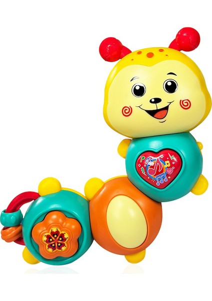 Işıklı ve Müzikli Tırtıl Eğitici Interaktif Bebek Piyanosu Oyuncak