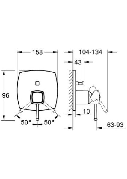 Grandera Ankastre Banyo / Duş Bataryası - 24260IG0 fırsatları