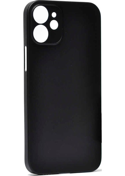 - Apple iPhone 12 - Kılıf Koruyucu Sert Eko Pp Kapak - Siyah