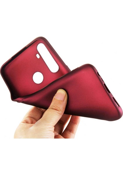 - Realme 6İ - Kılıf Mat Soft Premier Silikon Kapak - Mürdüm - T13068 modelleri