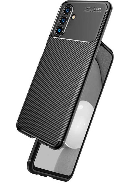 - Samsung Galaxy A04S - Kılıf Auto Focus Karbon Negro Silikon Kapak - Lacivert - T24381 modelleri