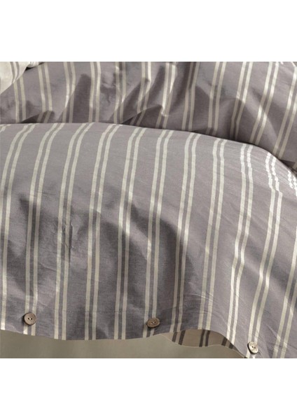Clasy Ranforce 100% Pamuk Çift Kişilik Butik Nevresim Takımı Ipliği Boyalı