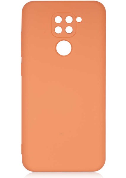 - Xiaomi Redmi Note 9 - Kılıf İçi Kadife Koruyucu Mara Lansman Kapak - Turuncu - T17911