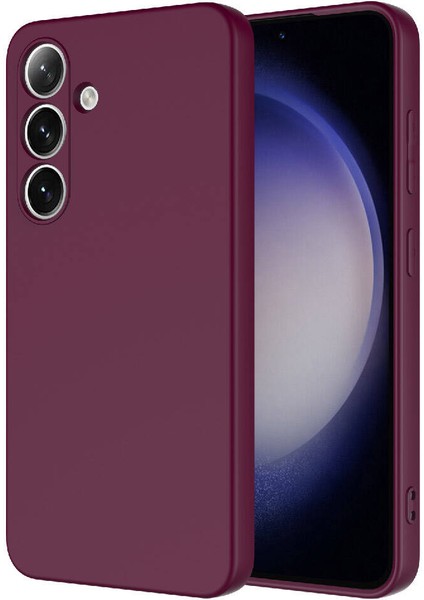 - Samsung Galaxy S24 Plus - Kılıf İçi Kadife Koruyucu Mara Lansman Kapak - Koyu Mor - T30170