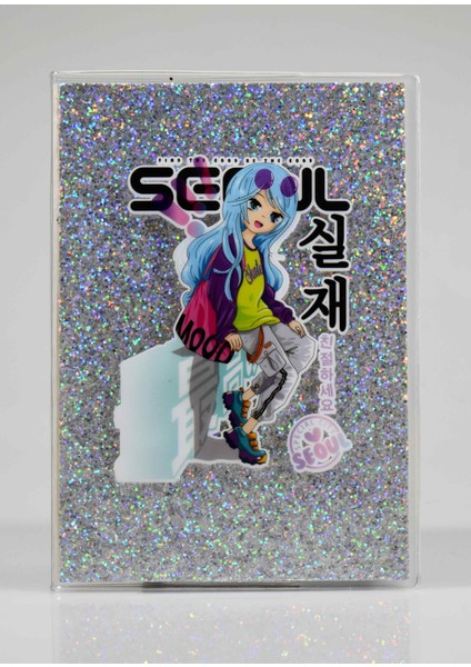 Seoul Gri Simli Defter