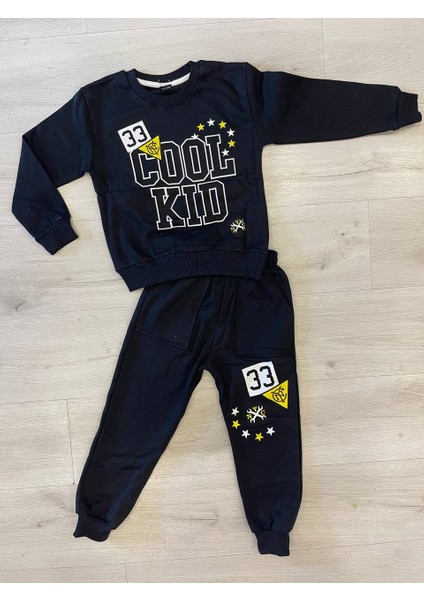 Erkek Çocuk Kışlık Pamuklu 3 Iplik Şardonlu Sweatshirt Eşofman Alt-Üst Takım fiyatları