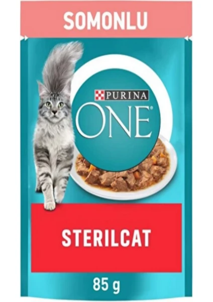 Purina One Kısır Somon & Havuçlu Kedi Yaş Mama 85 gr 26 Adet