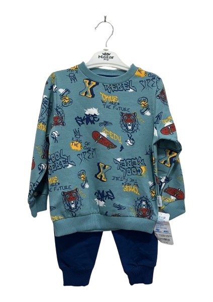 Kaplan Desenli 2'li Erkek Çocuk Takım 24158 modelleri