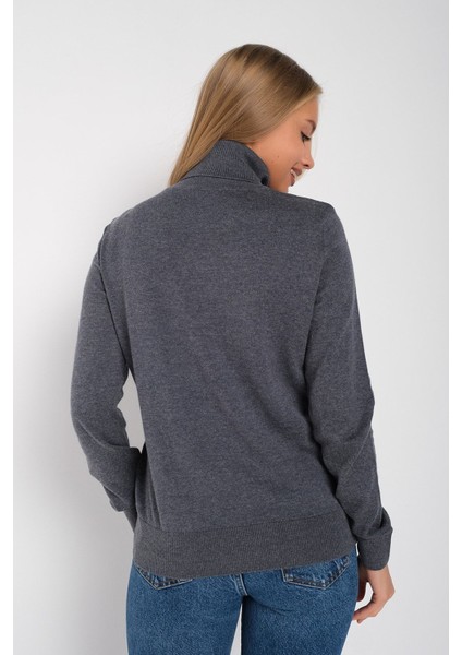 Kadın Ink %100 Organik Pamuk Balıkçı Yaka Triko Kazak TRIST-6103 fırsatları