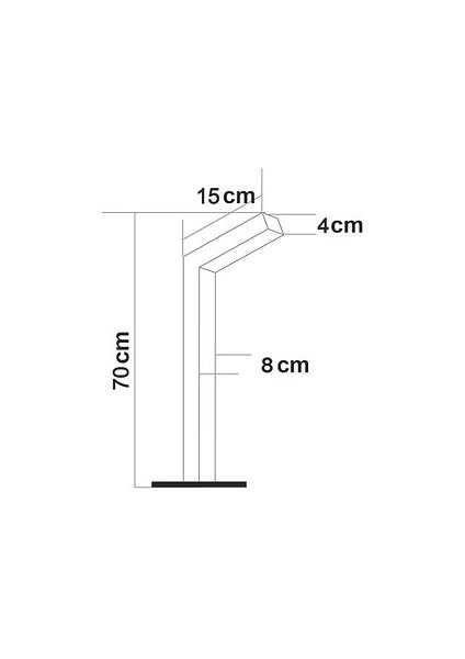 Özel Reflektörlü Bollard Aydınlatma Antrasit BL103