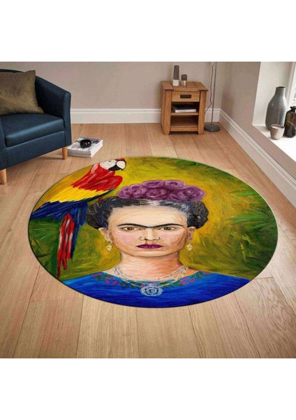 3D Baskılı Yuvarlak Halı