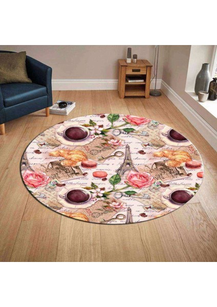 3D Baskılı Yuvarlak Halı