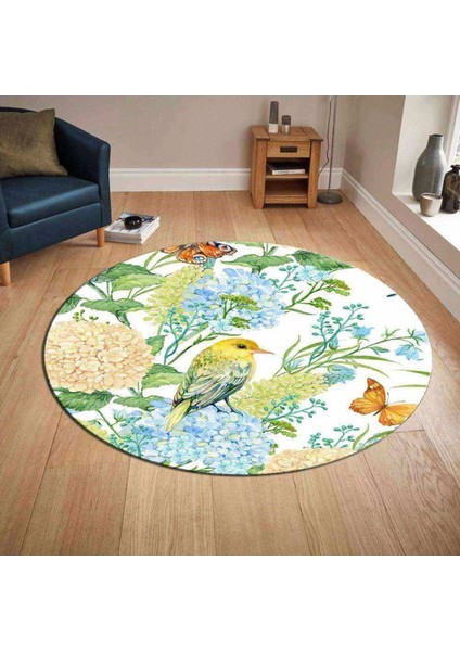 3D Baskılı Yuvarlak Halı