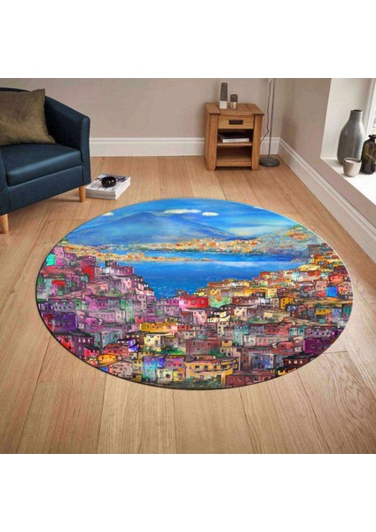 3D Baskılı Yuvarlak Halı