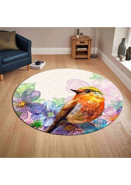3D Baskılı Yuvarlak Halı