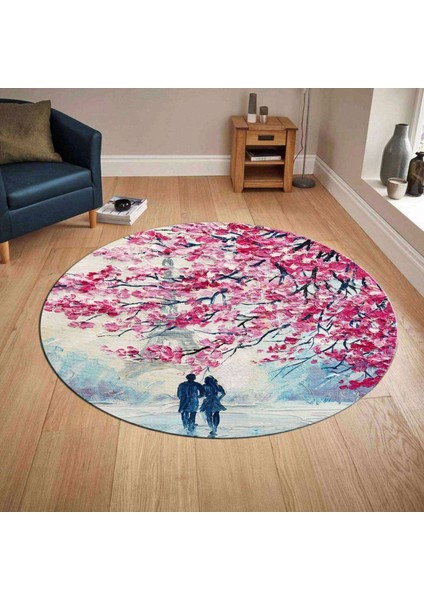 3D Baskılı Yuvarlak Halı