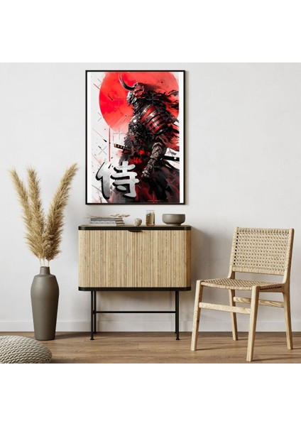 Samuray The Bloody Sun Has Rısed 60X80 8684660336642 Pvc Çerçevesiz Tablo