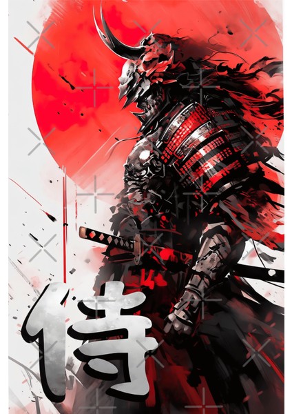 Samuray The Bloody Sun Has Rısed 60X80 8684660336642 Pvc Çerçevesiz Tablo fiyatları