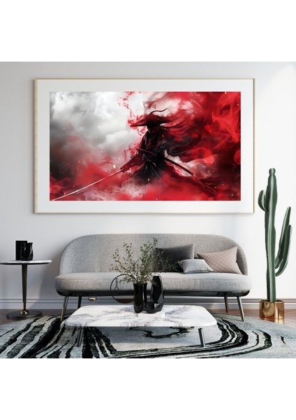 Samuray Kayboluş 90X50 8684660336284 Pvc Çerçevesiz Tablo