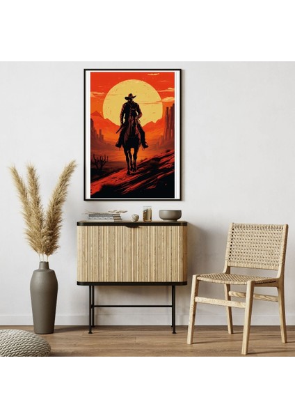Cowboy Evenıng 60X90 8684660336970 Pvc Çerçevesiz Tablo