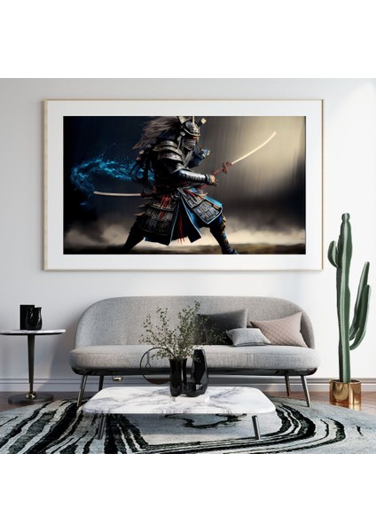 Samuray Gösteri Vakti 90X60 8684660336147 Pvc Çerçevesiz Tablo