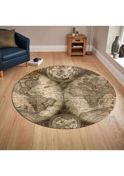 3D Baskılı Yuvarlak Halı