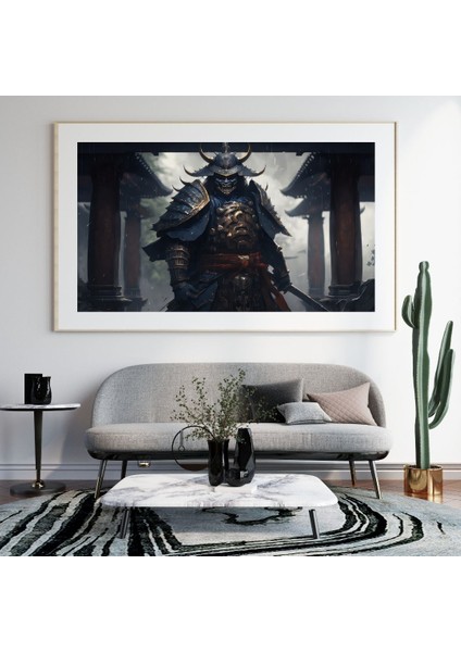 Samuray Savaşa Hazır 90X50 8684660336123 Pvc Çerçevesiz Tablo