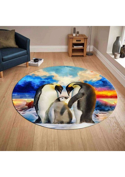 3D Baskılı Yuvarlak Halı