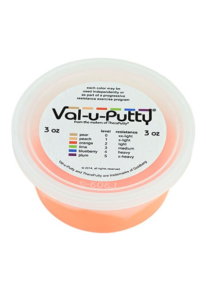 Val-U-Putty El Egzersiz Macunu - Turuncu (Yumuşak) - 3 Oz: