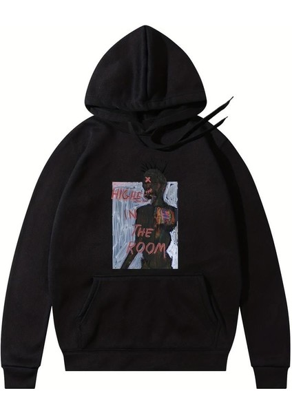 3D Ladder In The Sky Siyah Kapşonlu Sweatshirt fiyatları