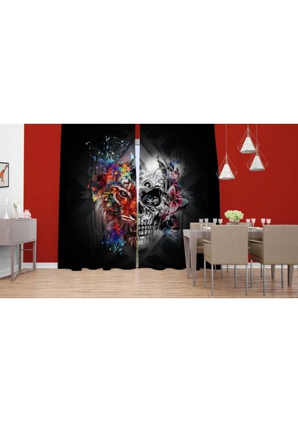 3D Baskılı Fon Perde 417