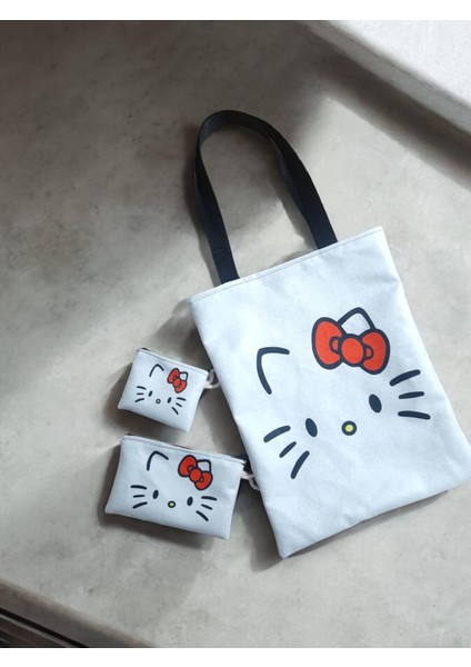 3 Lü Hello Kitty Çanta Seti