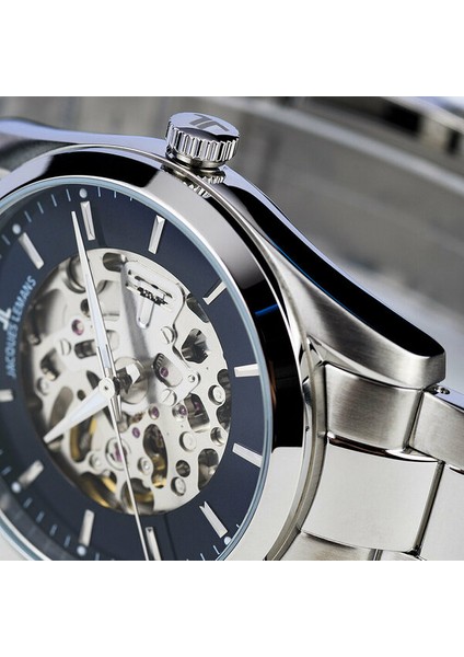 Kinetik Gümüş Çelik Kordonlu Erkek Kol Saati 5 Atm Su Geçirmez Paslanmaz modelleri