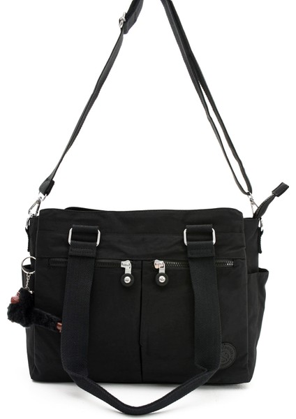 Kadın Büyük Boy 8 Bölmeli Krinkıl Omuz Askılı Çanta & Üniversite Ve Okul & Gündelik Çanta Lıfonbag-3006