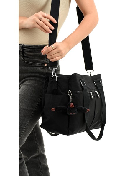 Kadın Büyük Boy 8 Bölmeli Krinkıl Omuz Askılı Çanta & Üniversite Ve Okul & Gündelik Çanta Lıfonbag-3006 fırsatları