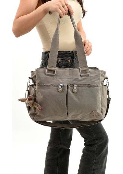 Kadın Büyük Boy 8 Bölmeli Krinkıl Omuz Askılı Çanta & Üniversite Ve Okul & Gündelik Çanta Lıfonbag-3006 fiyatları