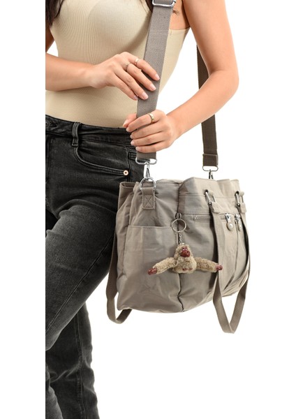 Kadın Büyük Boy 8 Bölmeli Krinkıl Omuz Askılı Çanta & Üniversite Ve Okul & Gündelik Çanta Lıfonbag-3006 fırsatları