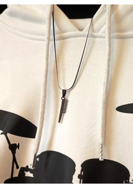 Saç Tarak Kuaför Tarağı Berber Siyah Renk 316L Paslanmaz Çelik Figür Kolye fiyatları