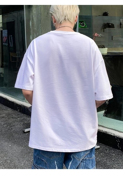 British Shorthair Cute Cat Baskılı Oversize T-Shirt fırsatları